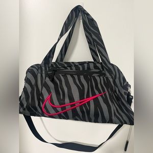 Nike | Zebra Print Duffle/ Gym Bag